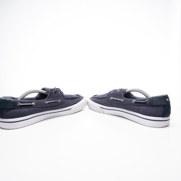 TOMMY HILFIGER navy blue boat shoe Sneaker size 11 - Picture 9 of 11